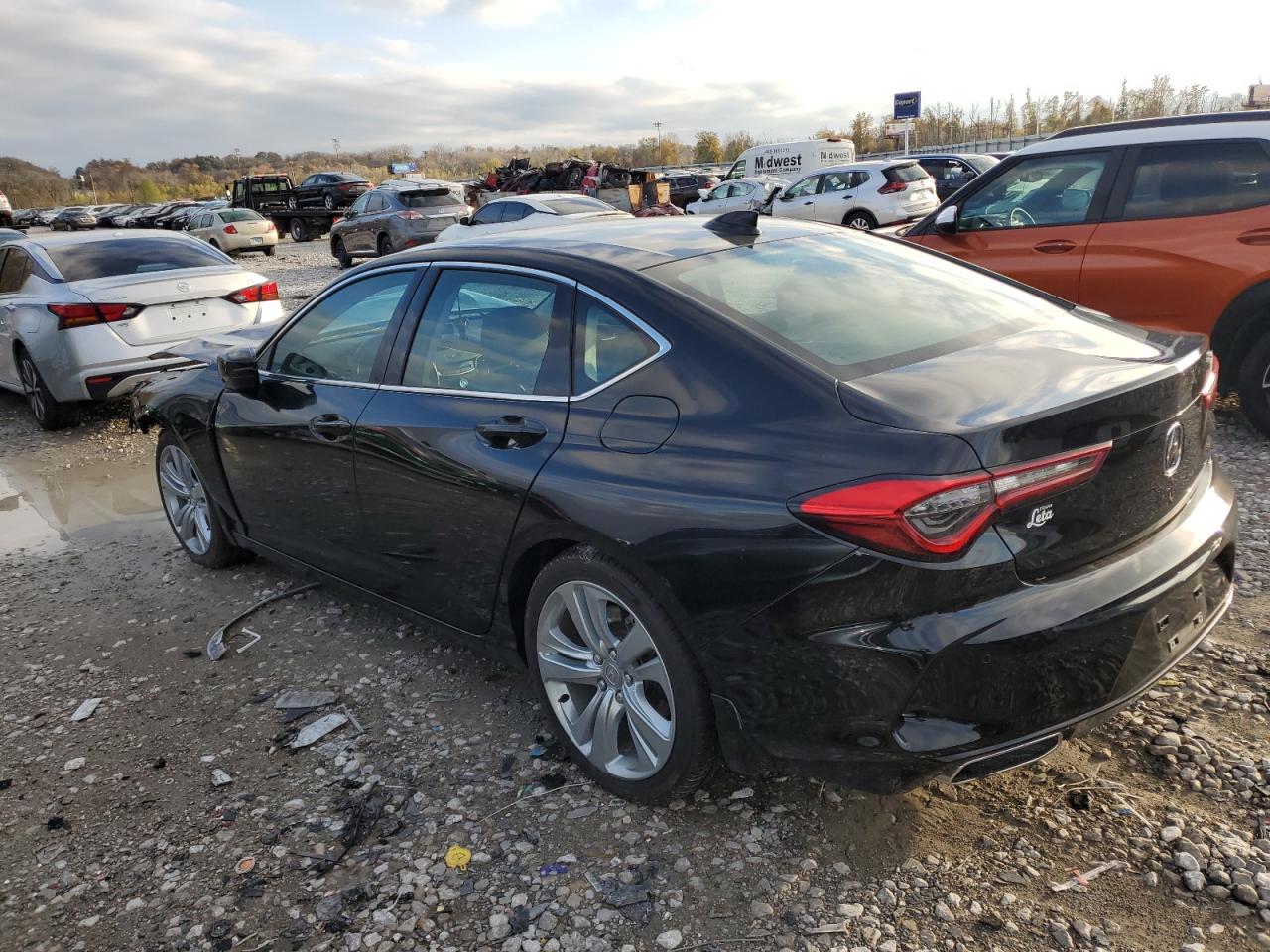 2021 Acura TLX VIN 19UUB5F46MA014280 Copart auction photo, front end damage thumbnail 2