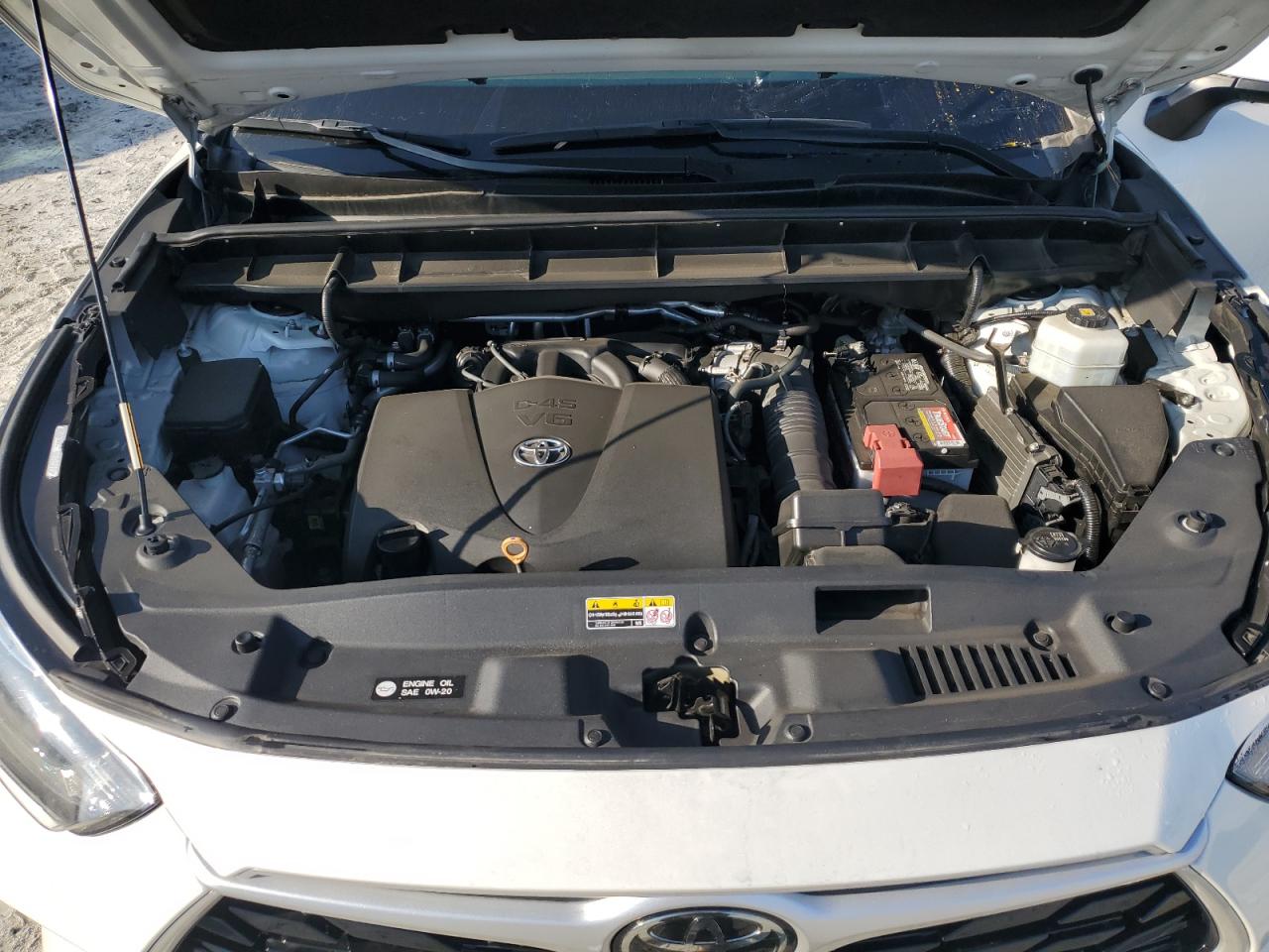 2020 Toyota Highlander VIN 5TDCZRAH7LS507880 Copart auction photo, side / undercarriage damage thumbnail 14