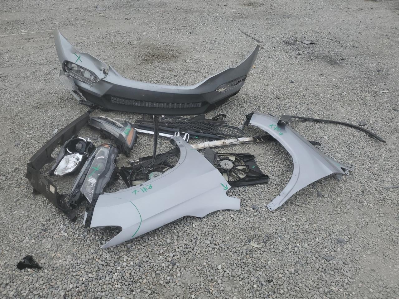 2018 Honda Pilot VIN 5FNYF5H34JB021546 Copart auction photo, front end / side damage thumbnail 15