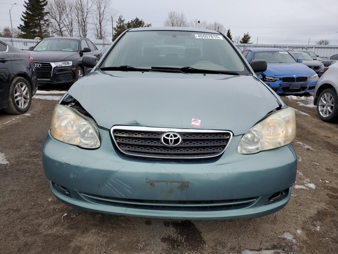 2005 Toyota Corolla VIN 2T1BR32E55C909034 Copart auction photo, front end / side damage thumbnail 5