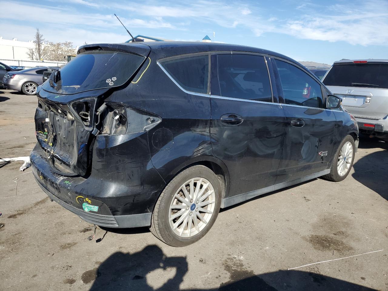 2013 Ford C-MAX VIN 1FADP5CU8DL516576 Copart auction photo, rear end / front end damage thumbnail 3