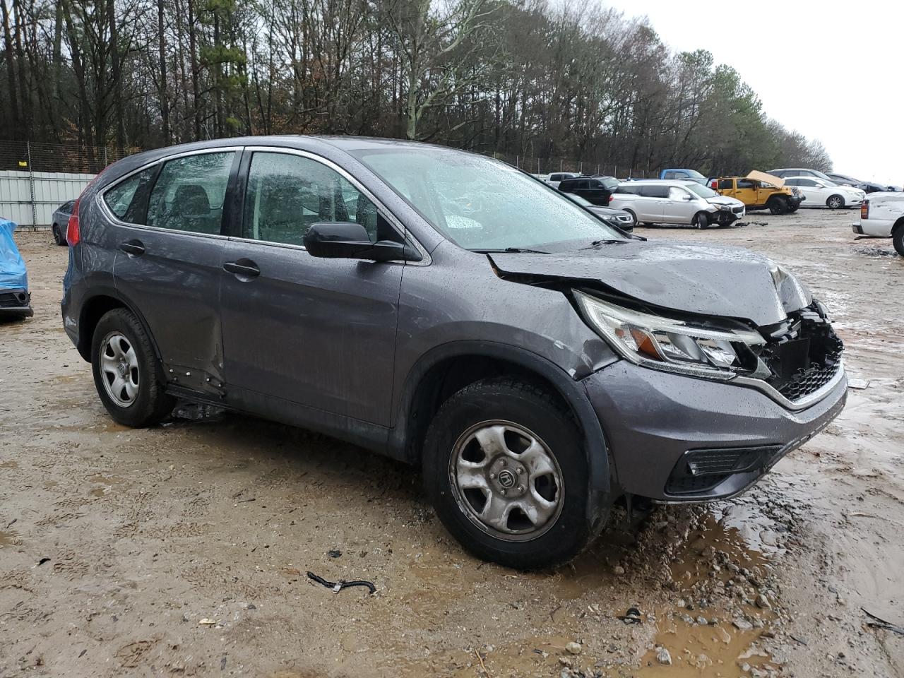 2016 Honda CR-V VIN 2HKRM3H34GH505886 Copart auction photo, front end / side damage thumbnail 4