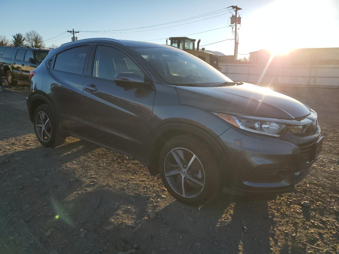 2022 Honda HR-V VIN 3CZRU6H51NM774884 Copart auction photo, rear end / side damage thumbnail 4