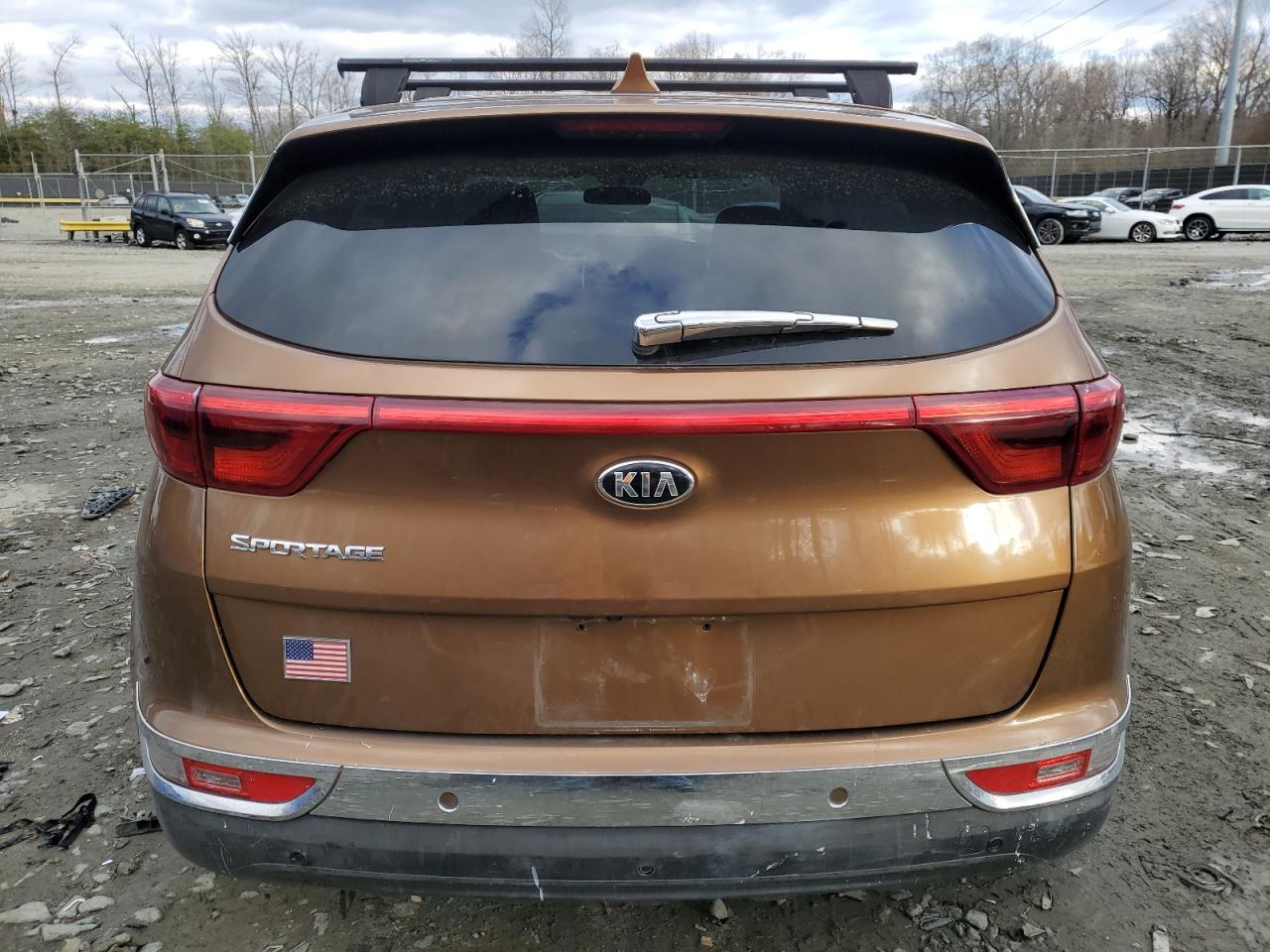 2017 KIA Sportage VIN KNDPMCAC7H7291029 Copart auction photo, front end / vandalism damage thumbnail 6