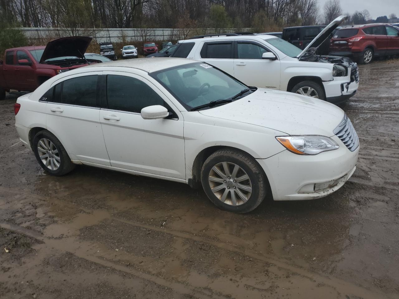 2011 Chrysler 200 VIN 1C3BC1FBXBN522479 Copart auction photo, side / front end damage thumbnail 4