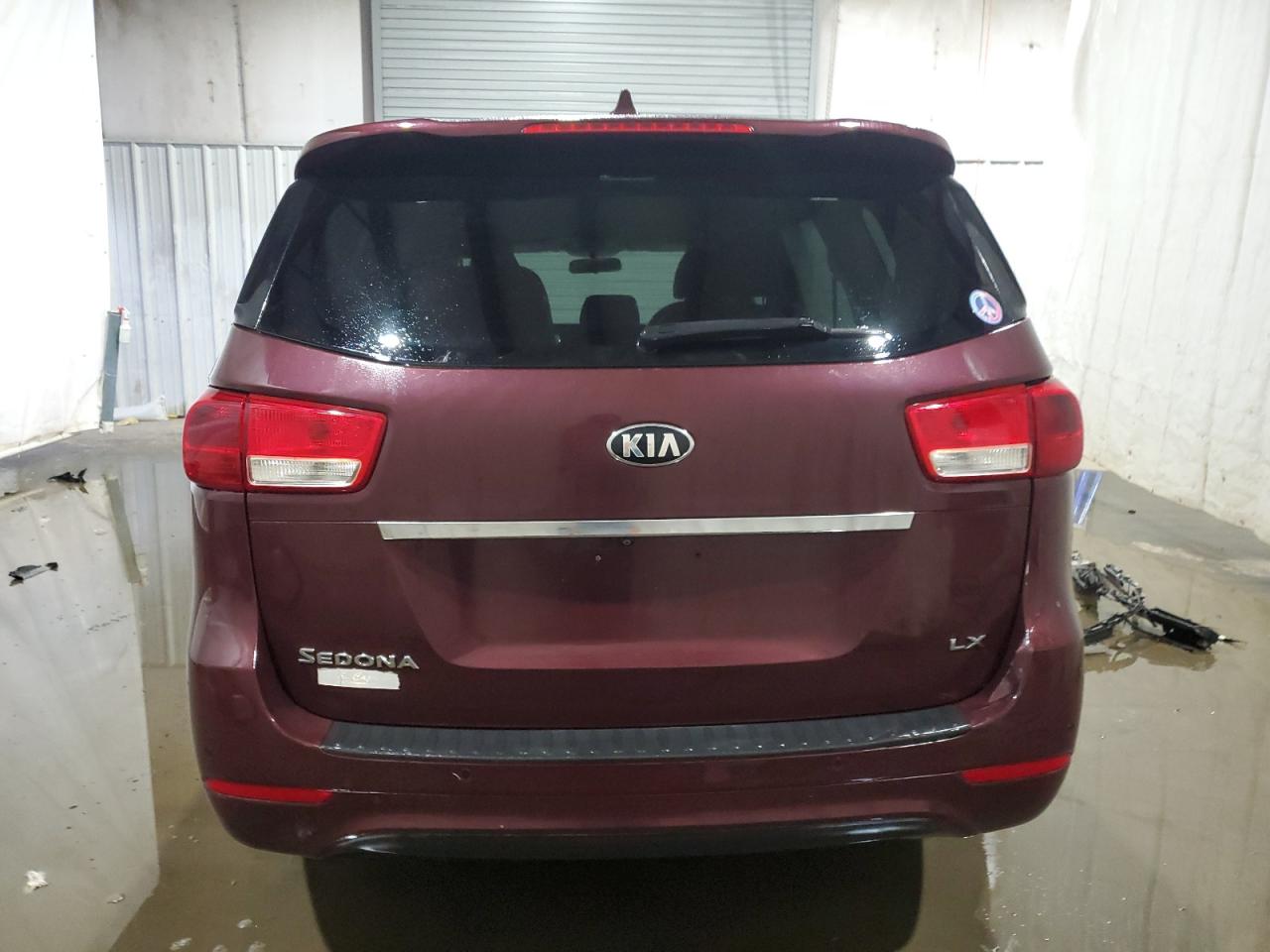 2016 KIA Sedona VIN KNDMB5C16G6210008 Copart auction photo, all over damage thumbnail 6