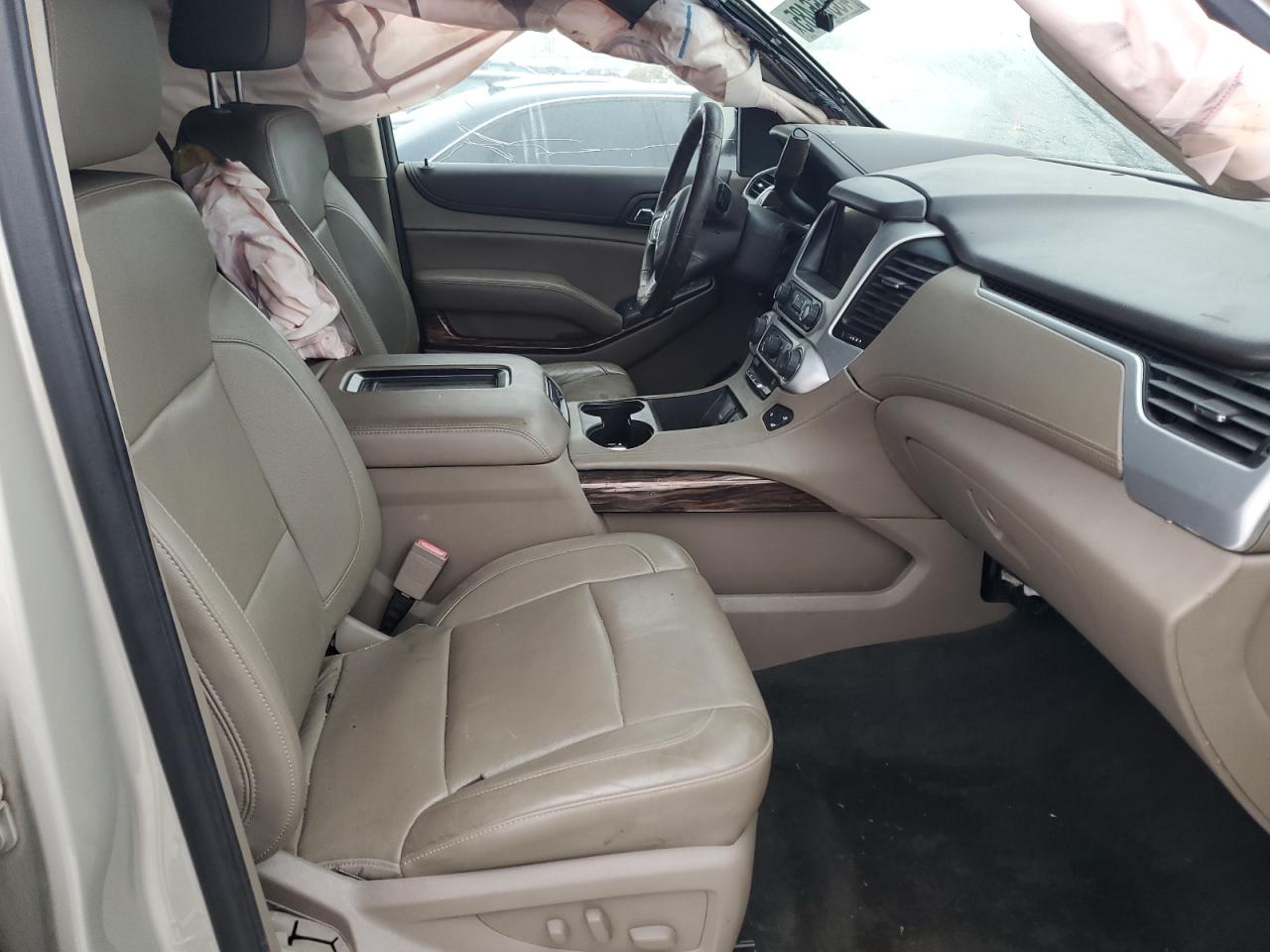2015 Chevrolet Tahoe VIN 1GNSKCKC8FR140112 Copart auction photo, side / front end damage thumbnail 7