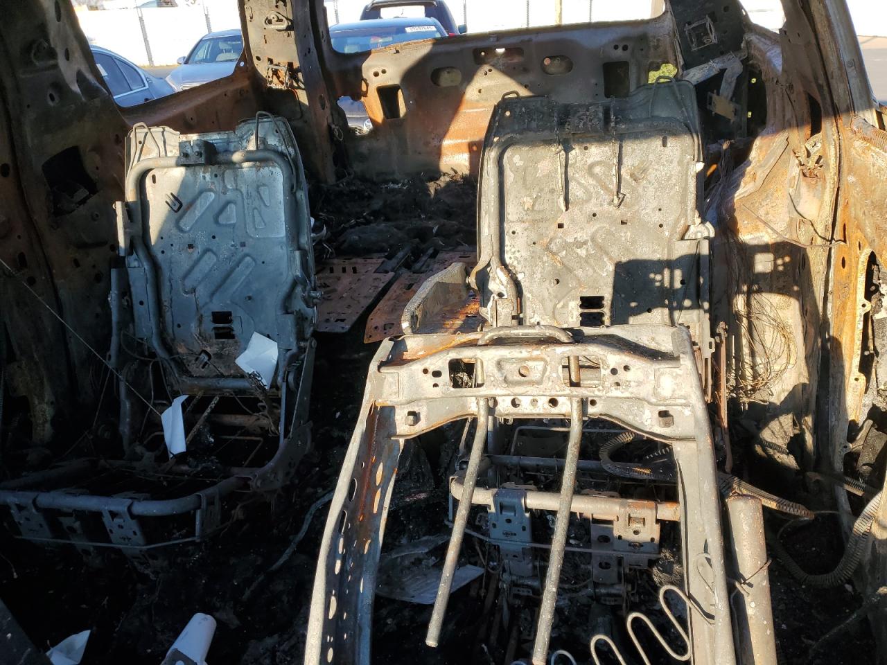 2012 GMC Acadia VIN 1GKKRREDXCJ298123 Copart auction photo, burn damage thumbnail 10