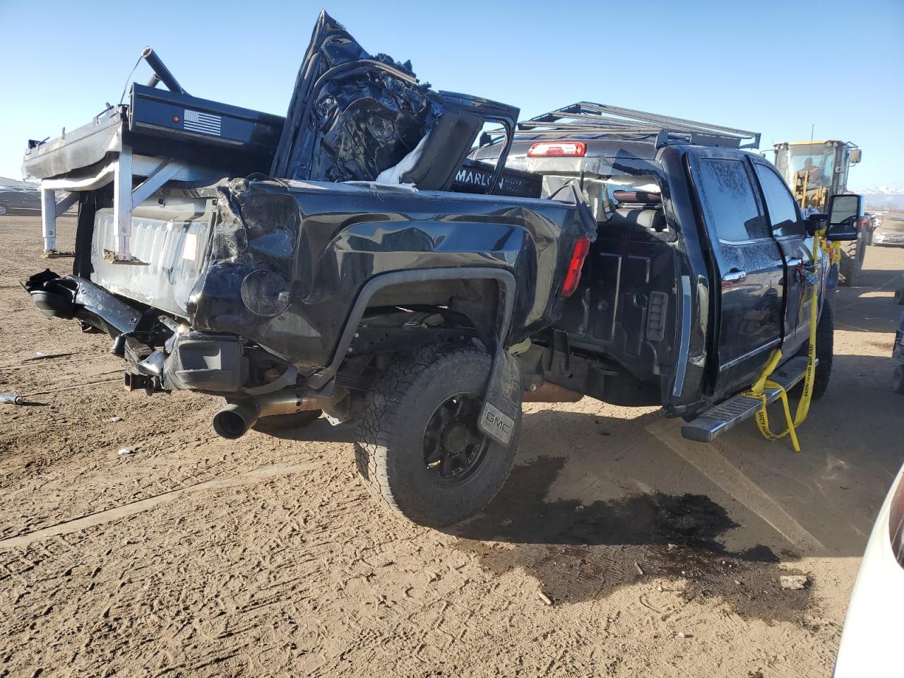 2019 GMC Sierra VIN 1GT42WEY1KF245998 Copart auction photo, all over damage thumbnail 3
