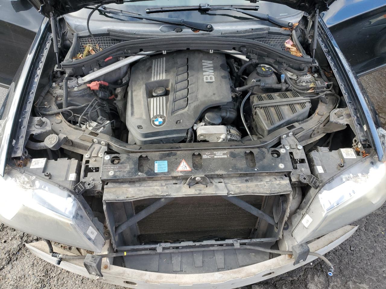 2011 BMW X3 VIN 5UXWX5C52BLK59146 Copart auction photo, all over / front end damage thumbnail 12