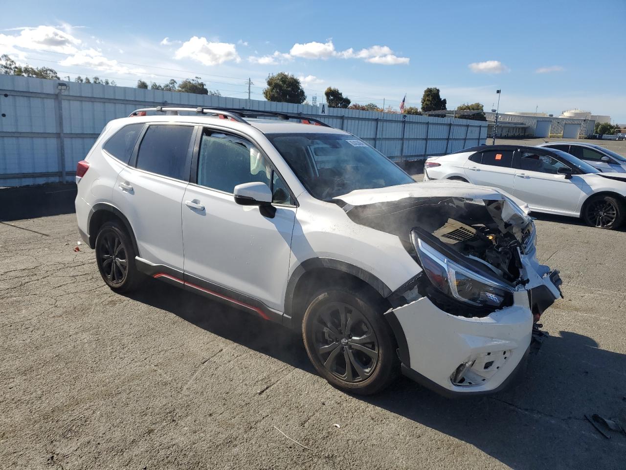 2021 Subaru Forester VIN JF2SKARCXMH466811 Copart auction photo, front end damage thumbnail 4