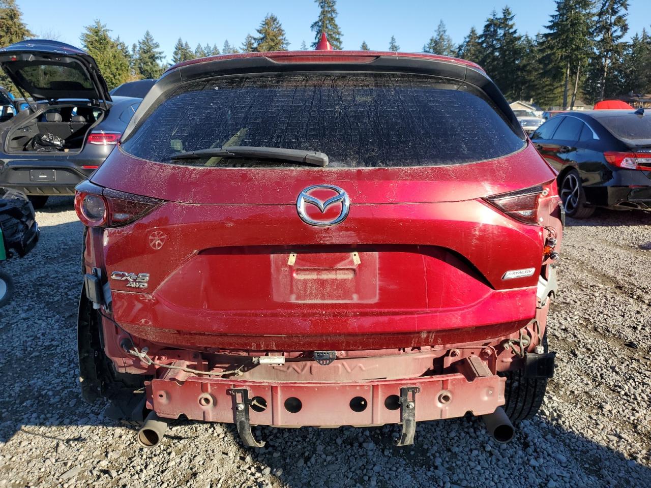 2019 Mazda CX-5 VIN JM3KFBCM9K0639070 Copart auction photo, rear end damage thumbnail 6