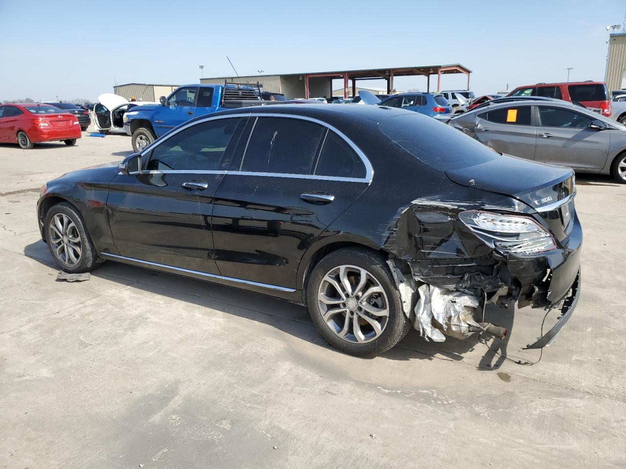 2016 Mercedes-Benz C-klasse VIN 55SWF4KB2GU177366 Copart auction photo, rear end damage thumbnail 2