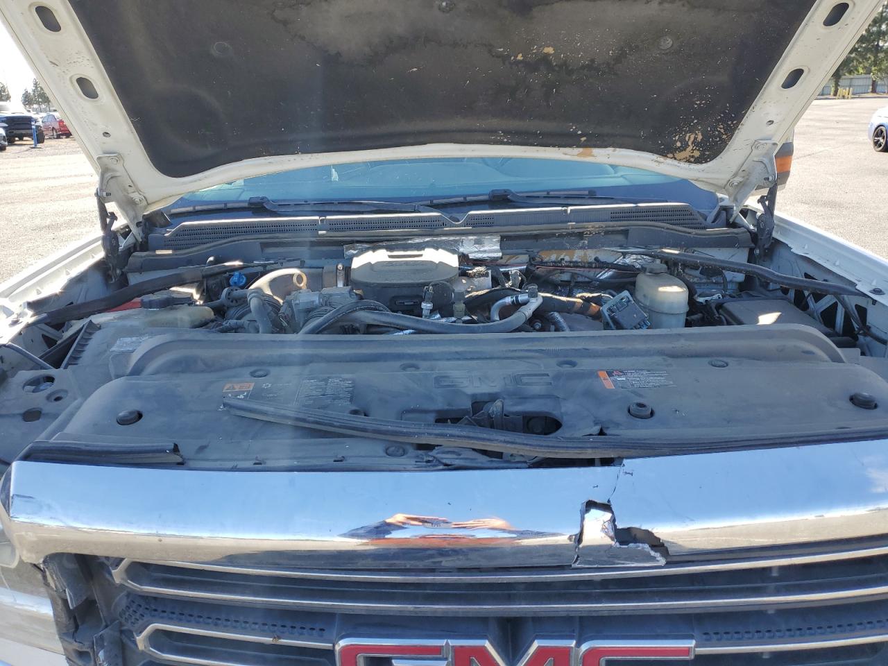 2016 GMC Sierra VIN 1GT12TE80GF247430 Copart auction photo, front end / side damage thumbnail 12