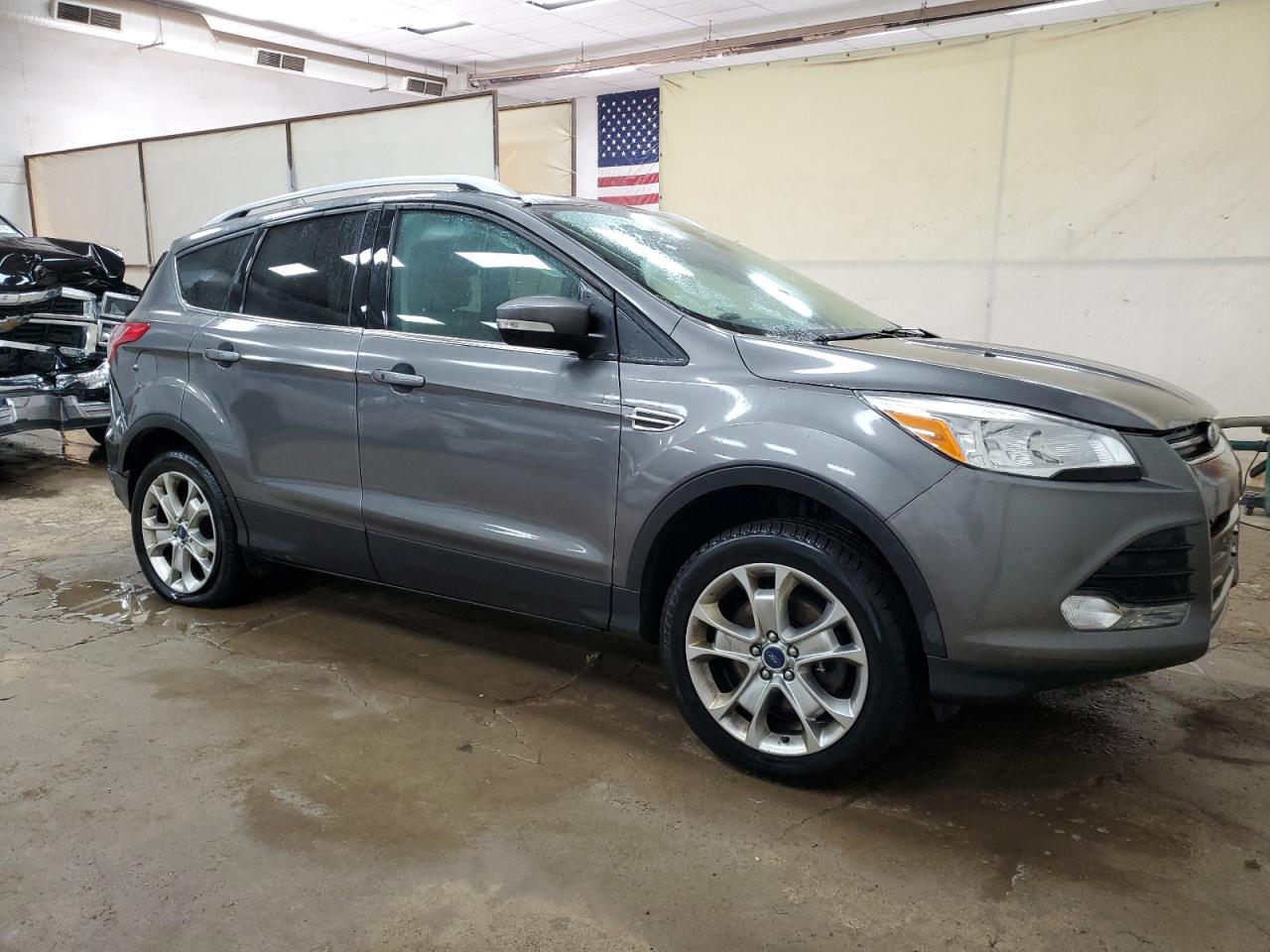 2014 Ford Escape VIN 1FMCU9J96EUA21319 Copart auction photo, side / rear end damage thumbnail 4