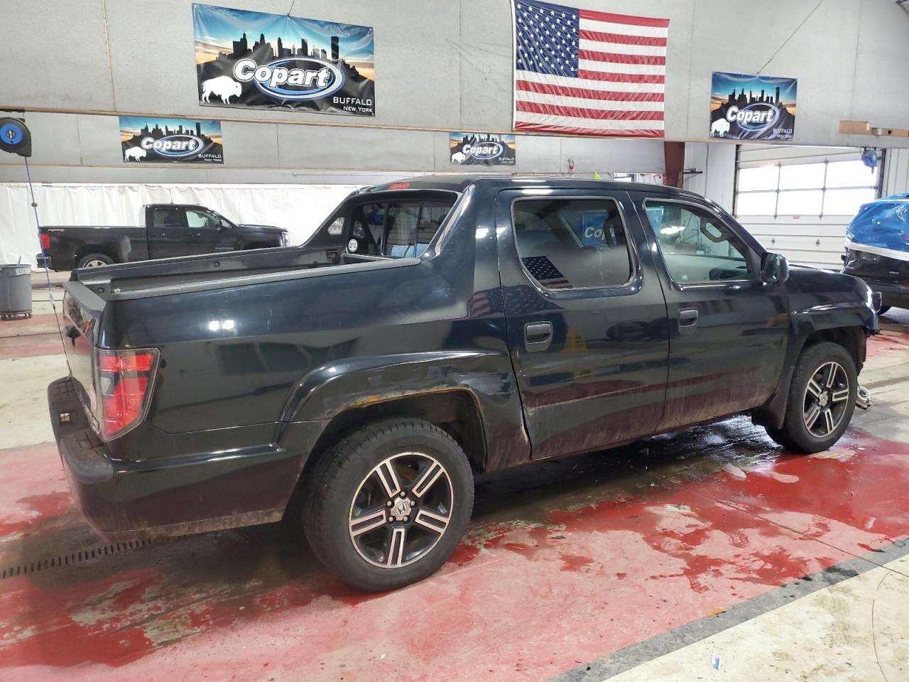 2012 Honda Ridgeline VIN 5FPYK1F73CB003981 Copart auction photo, front end damage thumbnail 3