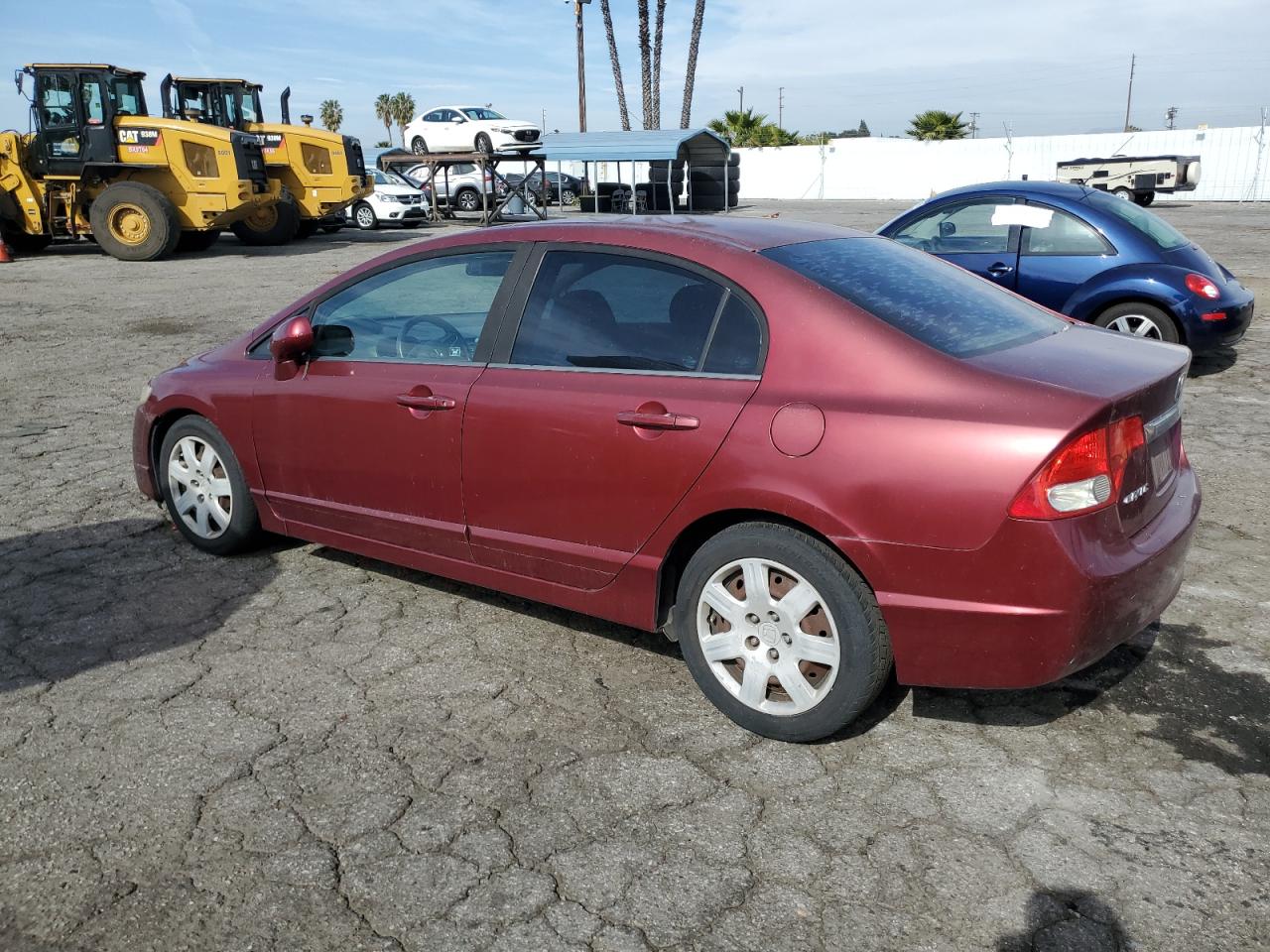 2010 Honda Civic VIN 19XFA1F51AE014241 Copart auction photo, burn damage thumbnail 2