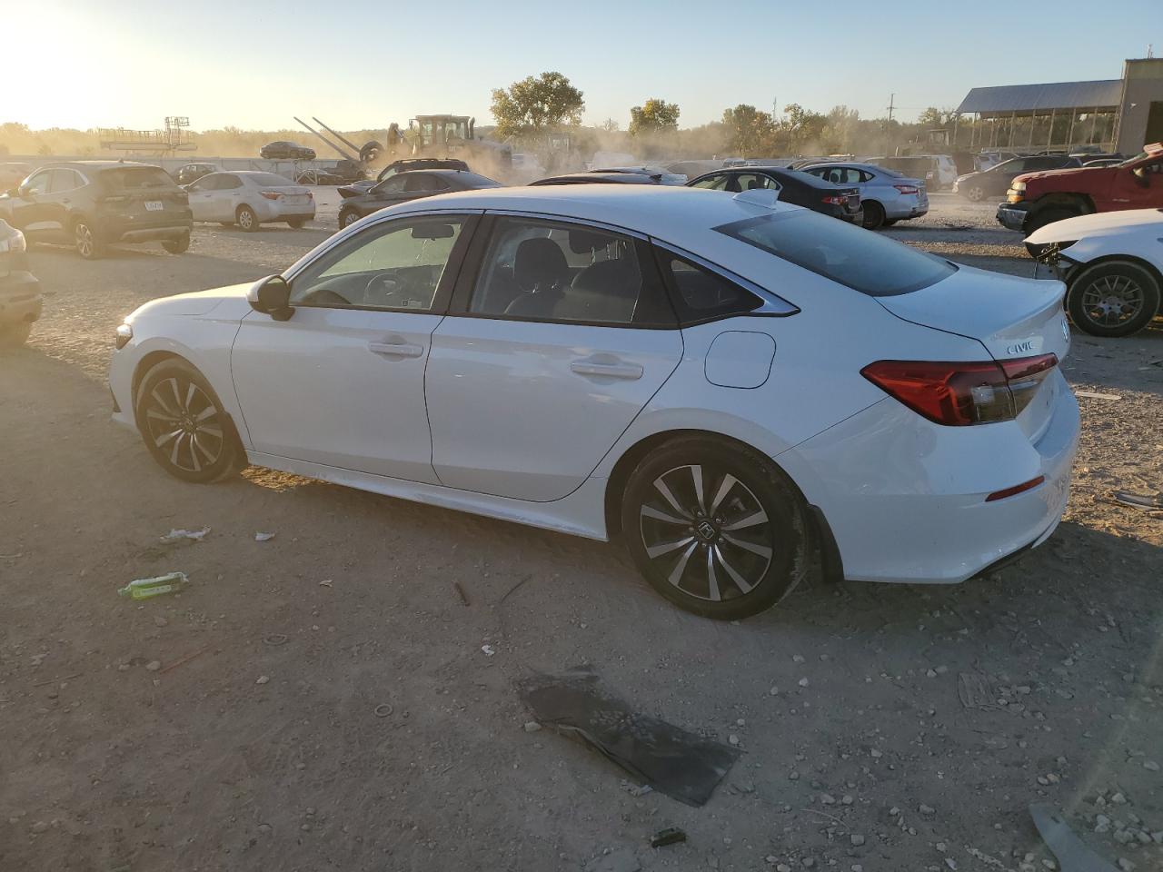 2023 Honda Civic VIN 2HGFE1F79PH308832 Copart auction photo, front end / side damage thumbnail 2