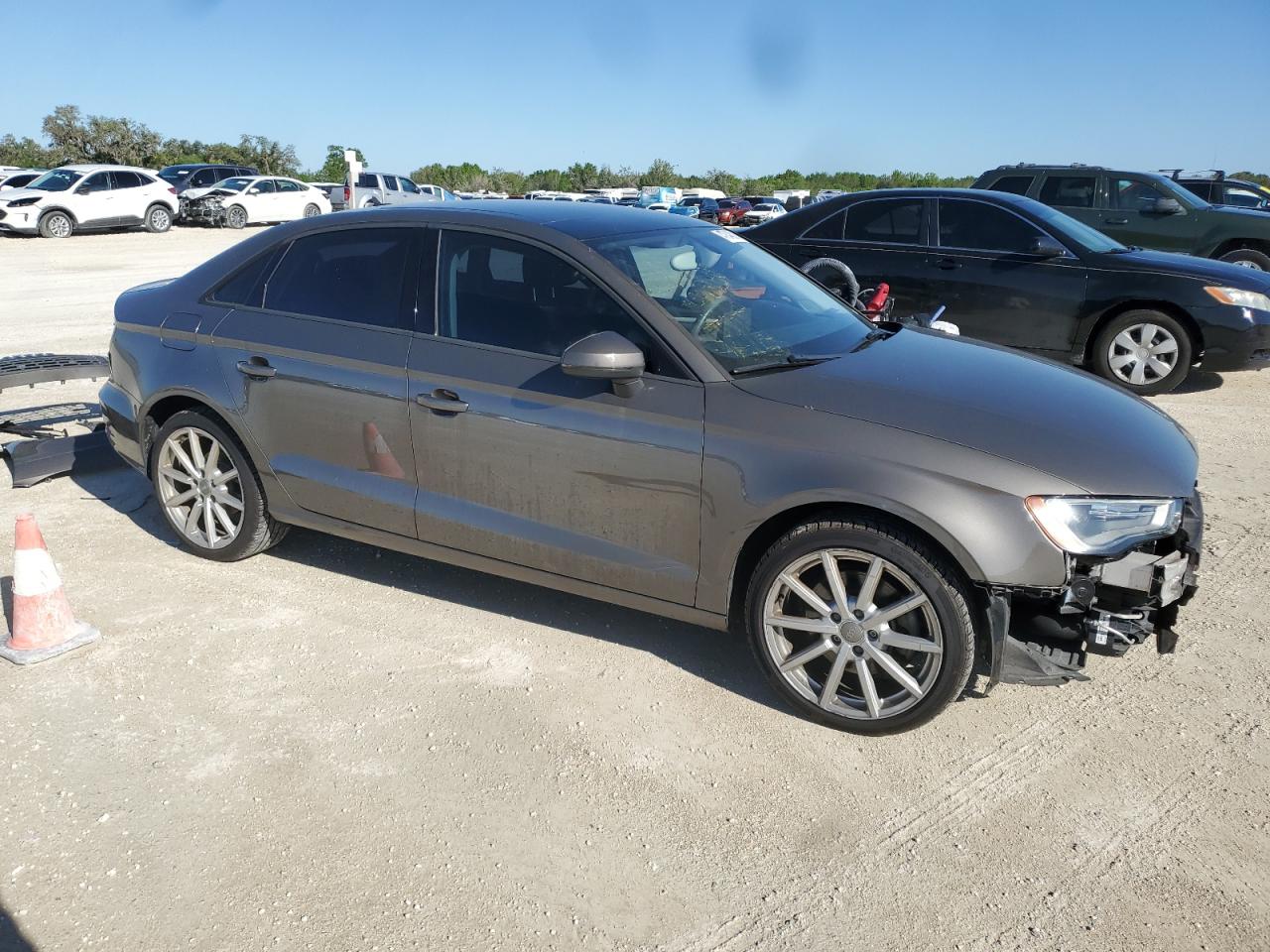 2015 Audi A3 VIN WAUBFGFFXF1120383 Copart auction photo, front end damage thumbnail 4