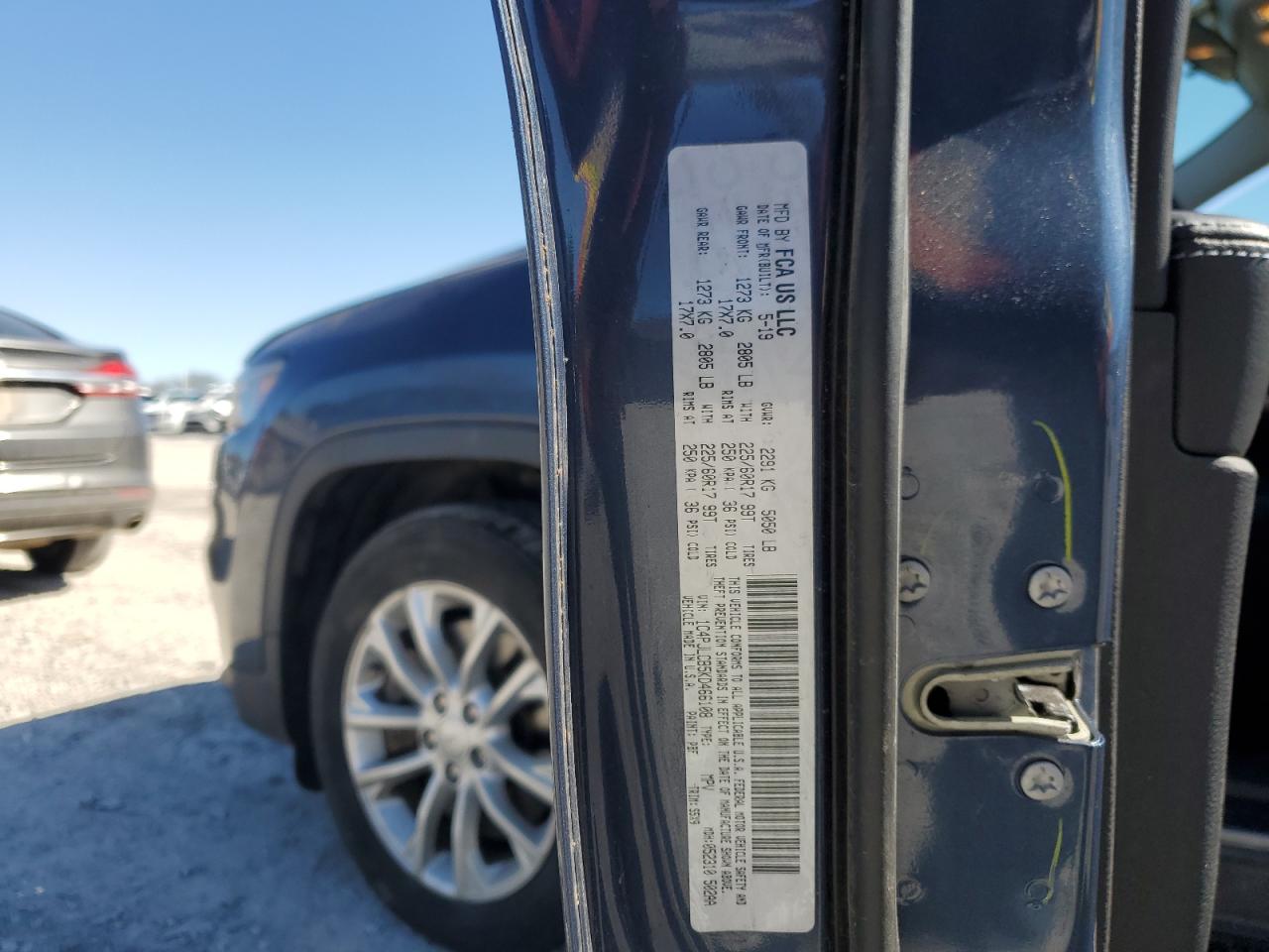 2019 Jeep Grand Cherokee VIN 1C4PJLCB5KD466108 Copart auction photo, front end / rear end damage thumbnail 15