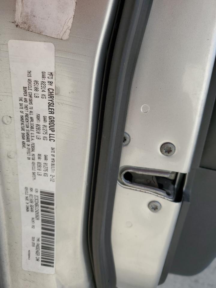2012 Dodge Charger VIN 2C3CDXBG1CH203620 Copart auction photo, front end / rear end damage thumbnail 12