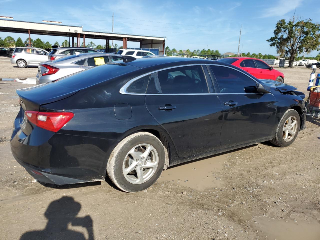 2017 Chevrolet Malibu VIN 1G1ZB5ST8HF287756 Copart auction photo, front end / rear end damage thumbnail 3