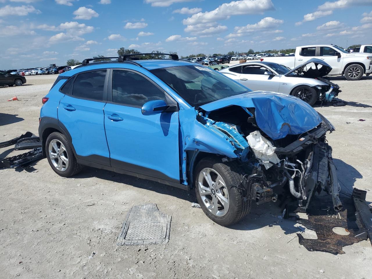 2022 Hyundai Kona VIN KM8K62AB4NU855248 Copart auction photo, front end damage thumbnail 4