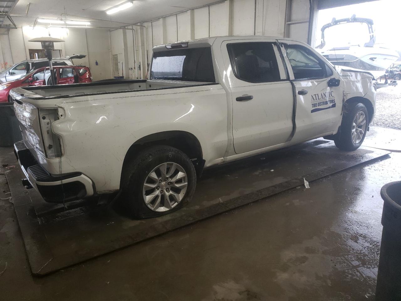2022 Chevrolet Silverado VIN 1GCPABEK2NZ584597 Copart auction photo, rollover damage thumbnail 3