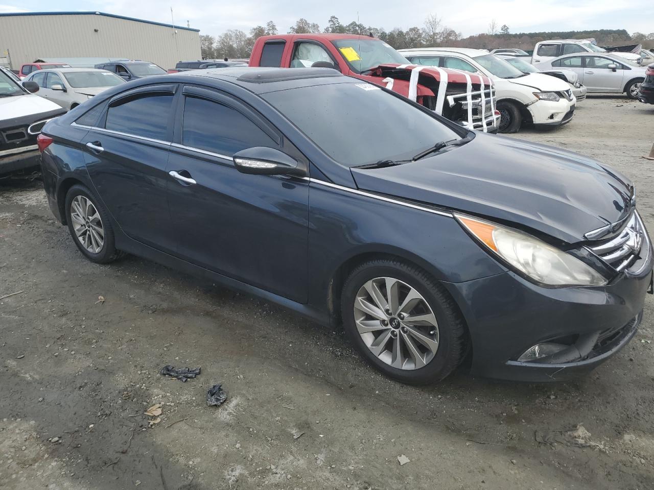 2014 Hyundai Sonata VIN 5NPEC4AC5EH857602 Copart auction photo, front end damage thumbnail 4