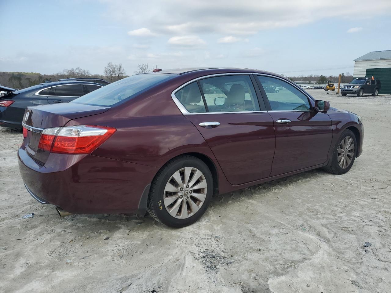 2015 Honda Accord VIN 1HGCR2F89FA057863 Copart auction photo, rear end / side damage thumbnail 3