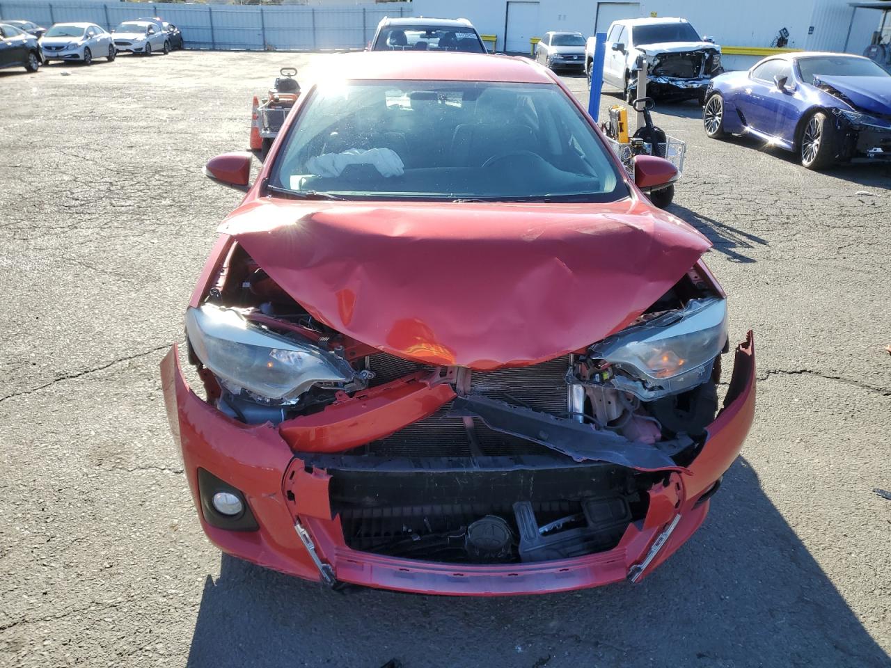 2015 Toyota Corolla VIN 5YFBURHE6FP323159 Copart auction photo, front end damage thumbnail 5
