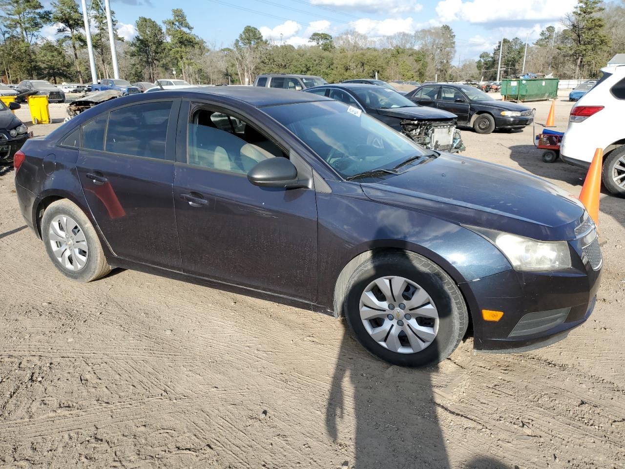 2014 Chevrolet Cruze VIN 1G1PA5SH5E7266388 Copart auction photo, side damage thumbnail 4
