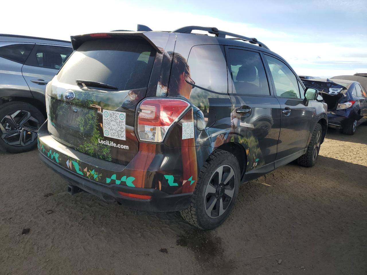 2017 Subaru Forester VIN JF2SJAGC2HH444572 Copart auction photo, front end damage thumbnail 3