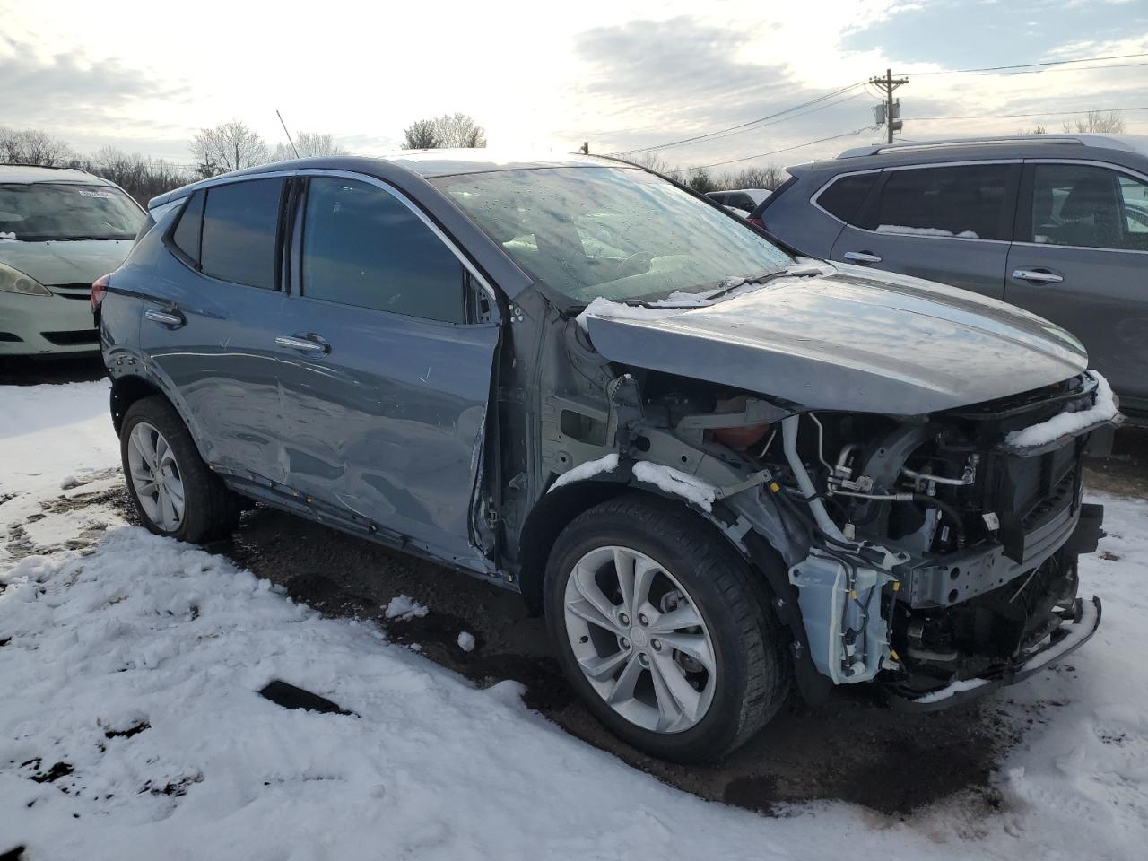 2022 Buick Encore VIN KL4MMCSL6NB053550 Copart auction photo, all over damage thumbnail 4