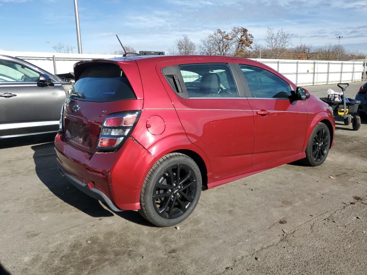 2018 Chevrolet Sonic VIN 1G1JD6SB8J4100196 Copart auction photo, front end damage thumbnail 3