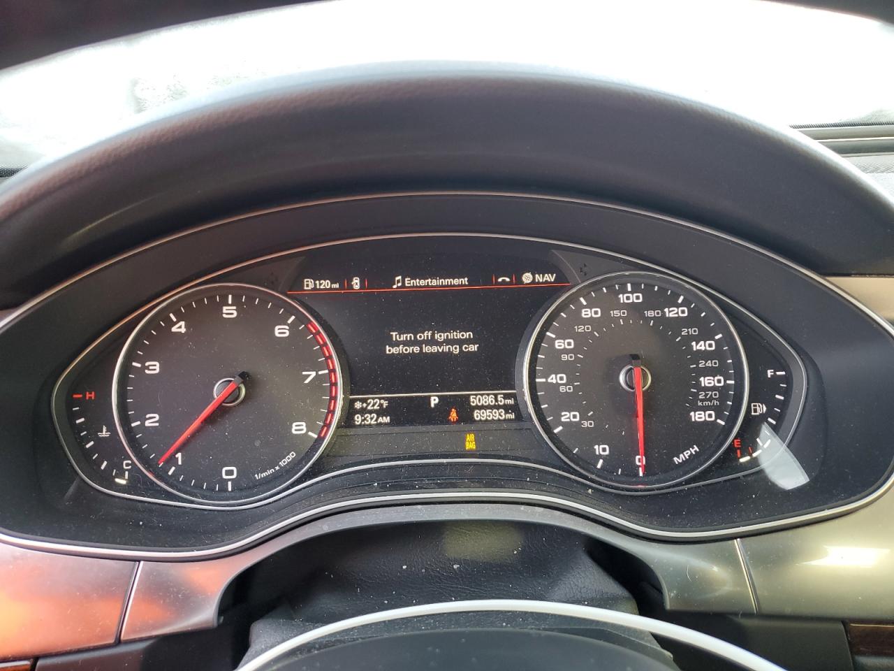 2015 Audi A6 VIN WAUGFAFC0FN027499 Copart auction photo, front end damage thumbnail 9