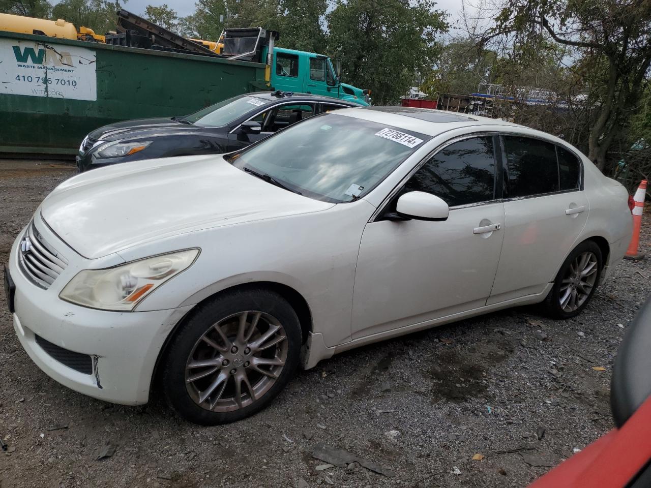 2008 Infiniti G VIN JNKBV61FX8M263129