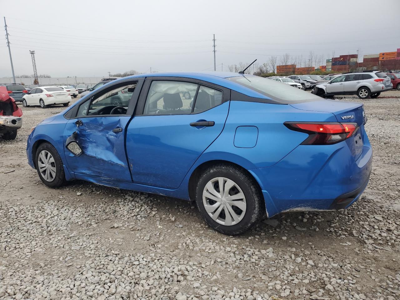 2020 Nissan Versa VIN 3N1CN8DV8LL916129 Copart auction photo, side / minor dent/scratches damage thumbnail 2
