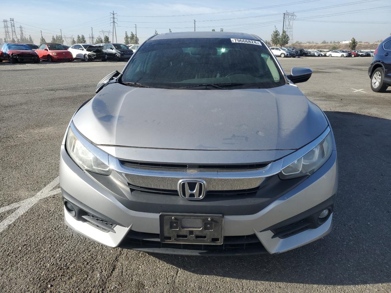 2016 Honda Civic VIN 2HGFC1F76GH639857 Copart auction photo, side damage thumbnail 5