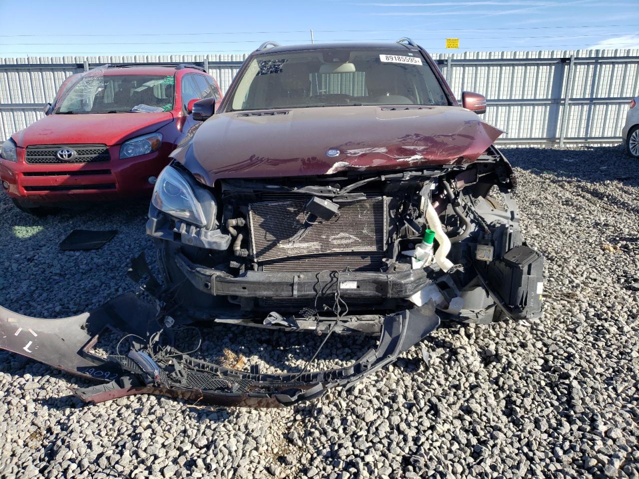 2014 Mercedes-Benz M-klasse VIN 4JGDA7DB3EA303533 Copart auction photo, front end damage thumbnail 5