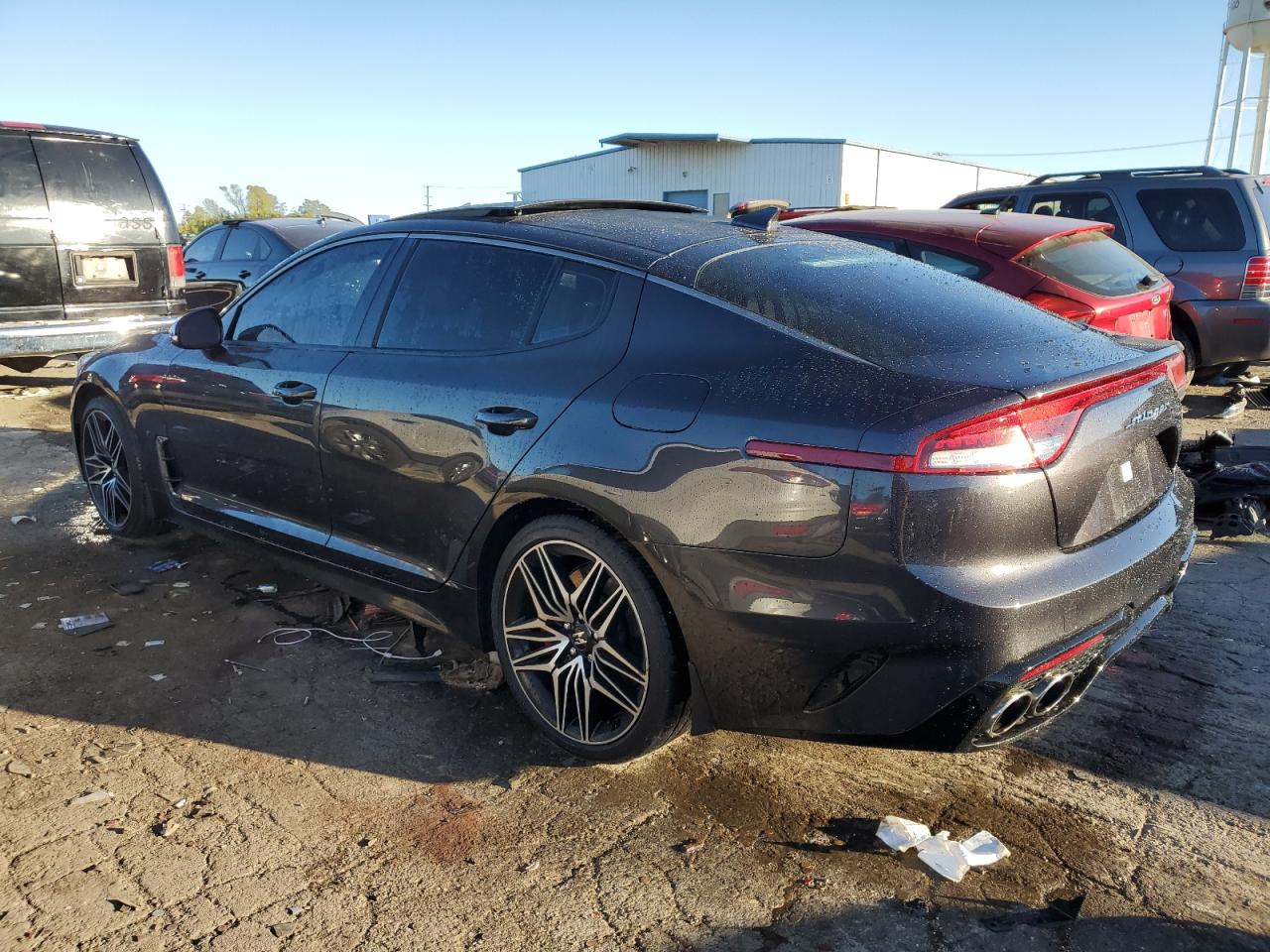 2022 KIA Stinger VIN KNAE45LC6N6099616 Copart auction photo, vandalism damage thumbnail 2