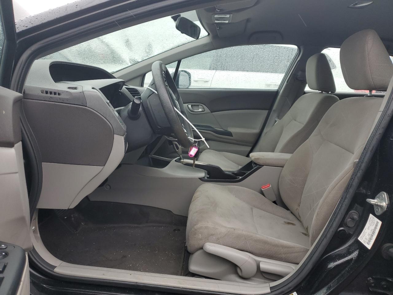 2012 Honda Civic VIN 2HGFB2F48CH102058 Copart auction photo, rear end / undercarriage damage thumbnail 7
