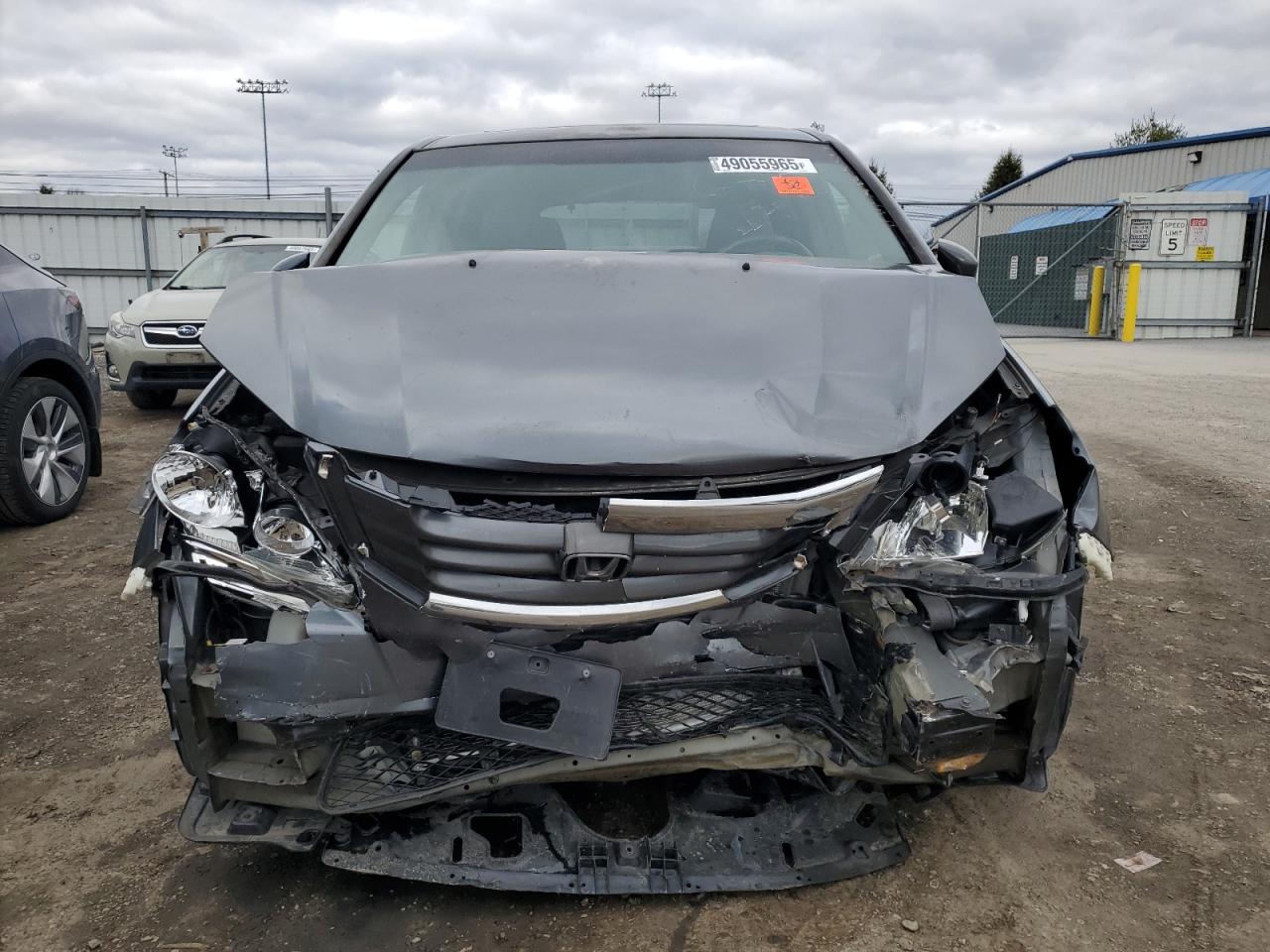 2010 Honda Odyssey VIN 5FNRL3H79AB114342 Copart auction photo, front end / minor dent/scratches damage thumbnail 5