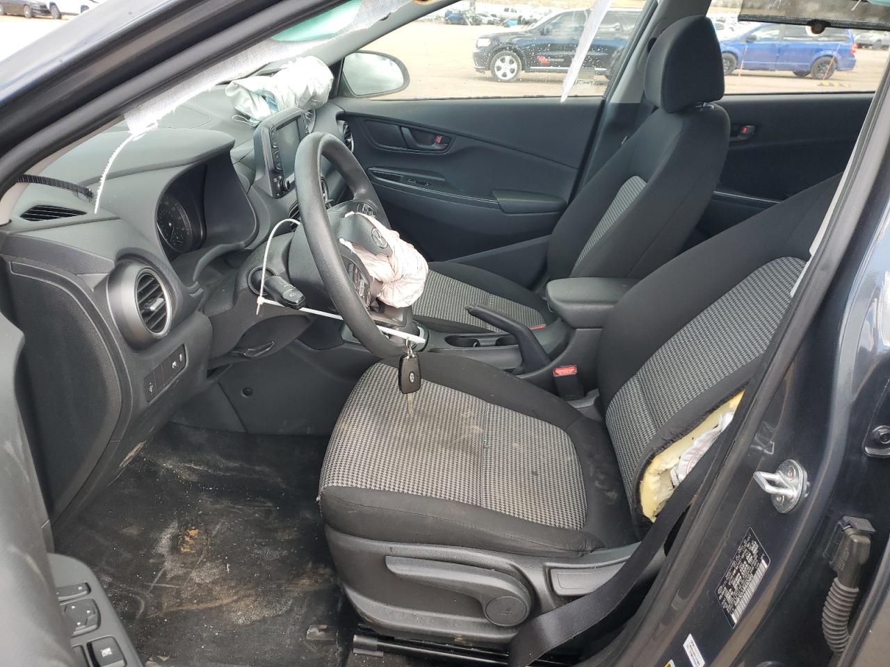 2021 Hyundai Kona VIN KM8K1CAA8MU634813 Copart auction photo, front end damage thumbnail 7