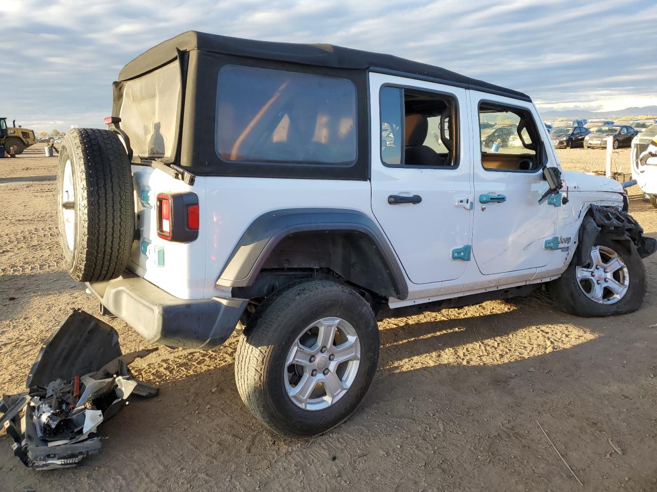 2018 Jeep Wrangler VIN 1C4HJXDG5JW163919 Copart auction photo, undercarriage damage thumbnail 3