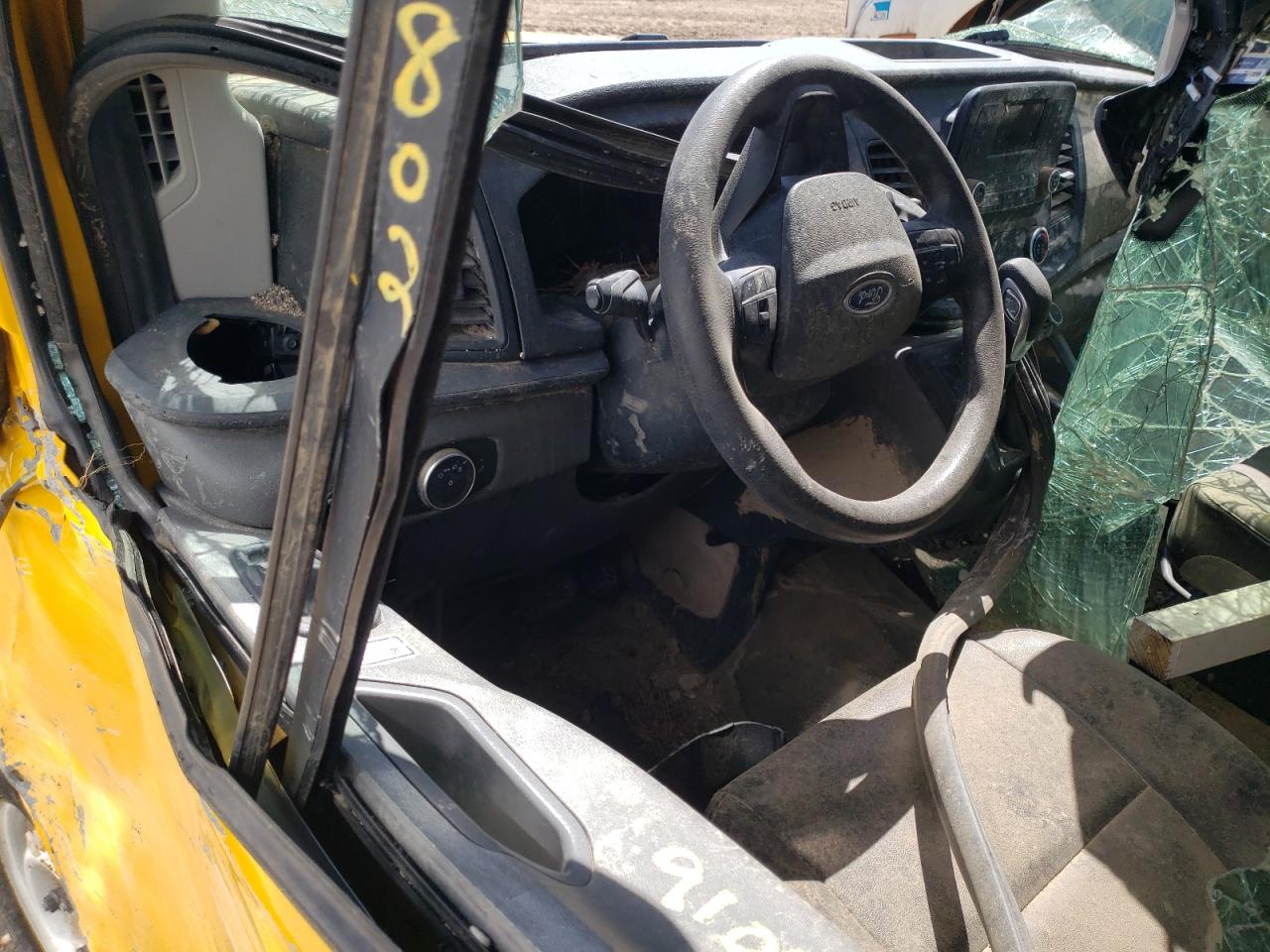 2021 Ford Transit VIN 1FTBR1X85MKA08184 Copart auction photo, all over damage thumbnail 8