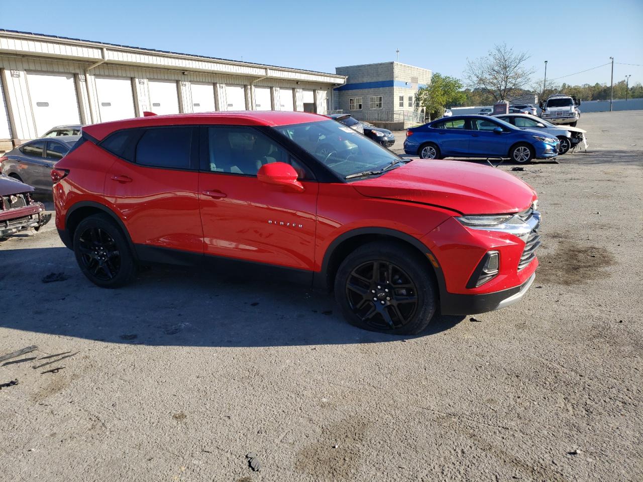 2020 Chevrolet Blazer VIN 3GNKBBRA5LS614637 Copart auction photo, front end damage thumbnail 4
