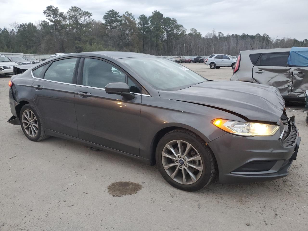 2017 Ford Fusion VIN 3FA6P0H77HR174768 Copart auction photo, front end / rear end damage thumbnail 4