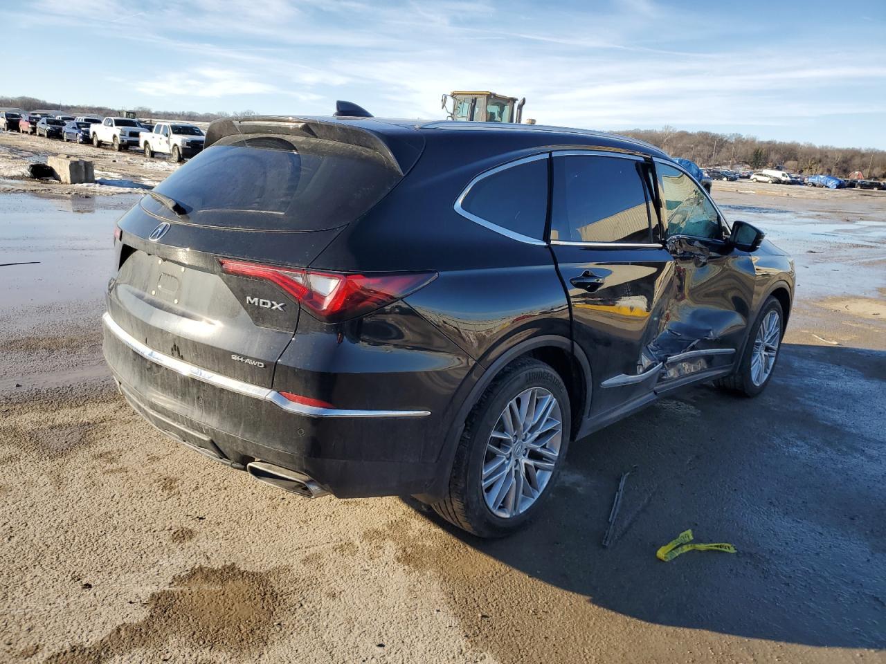 2023 Acura MDX VIN 5J8YE1H88PL004098 Copart auction photo, side damage thumbnail 3