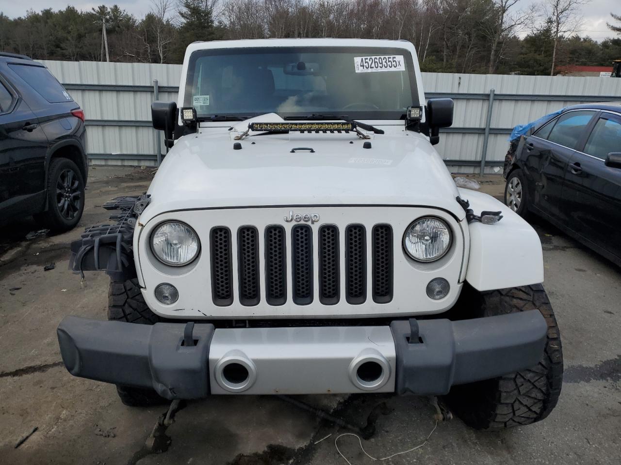 2016 Jeep Wrangler VIN 1C4BJWEG8GL288311 Copart auction photo, front end / side damage thumbnail 5